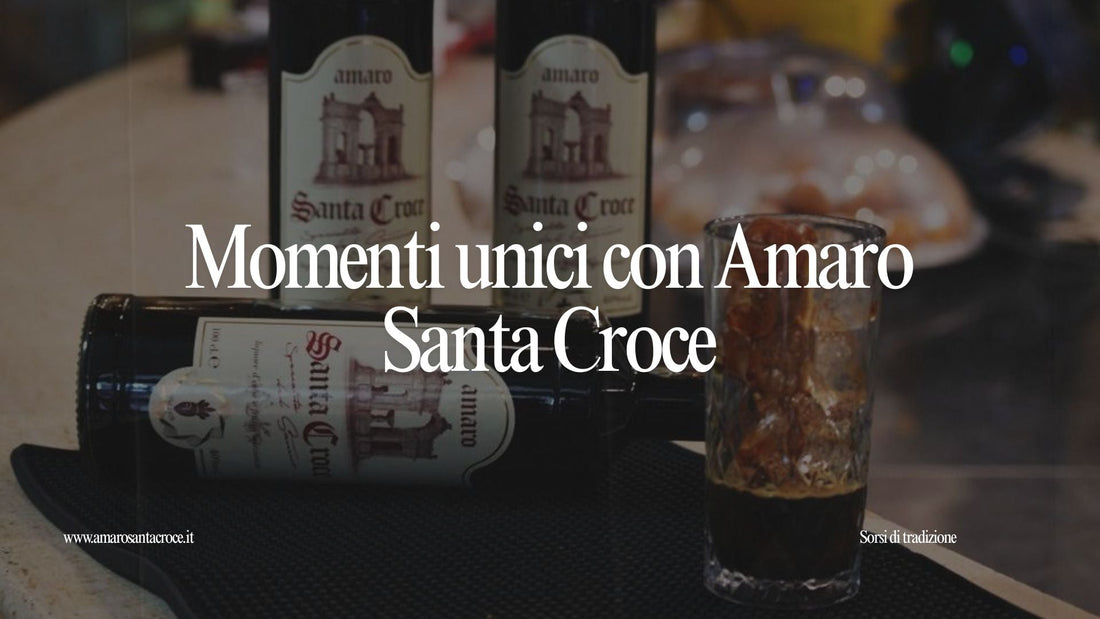 Amaro Santa Croce, liquore artigianale di Benevento, ideale per trasformare le serate in momenti indimenticabili, da gustare puro o in cocktail creativi del Sannio.