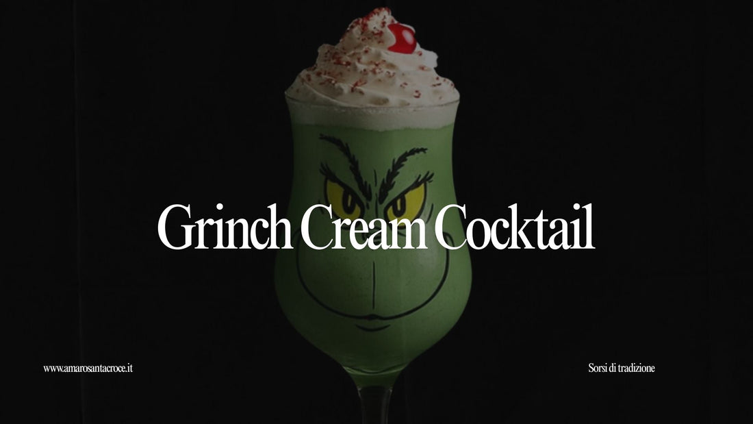Grinch Cream Cocktail: il dessert drink natalizio cremoso con Crema di Amaro Santa Croce