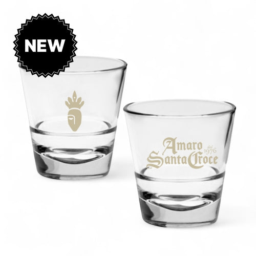 6 Bicchieri in vetro - 135 ml cad - Amaro Santa Croce