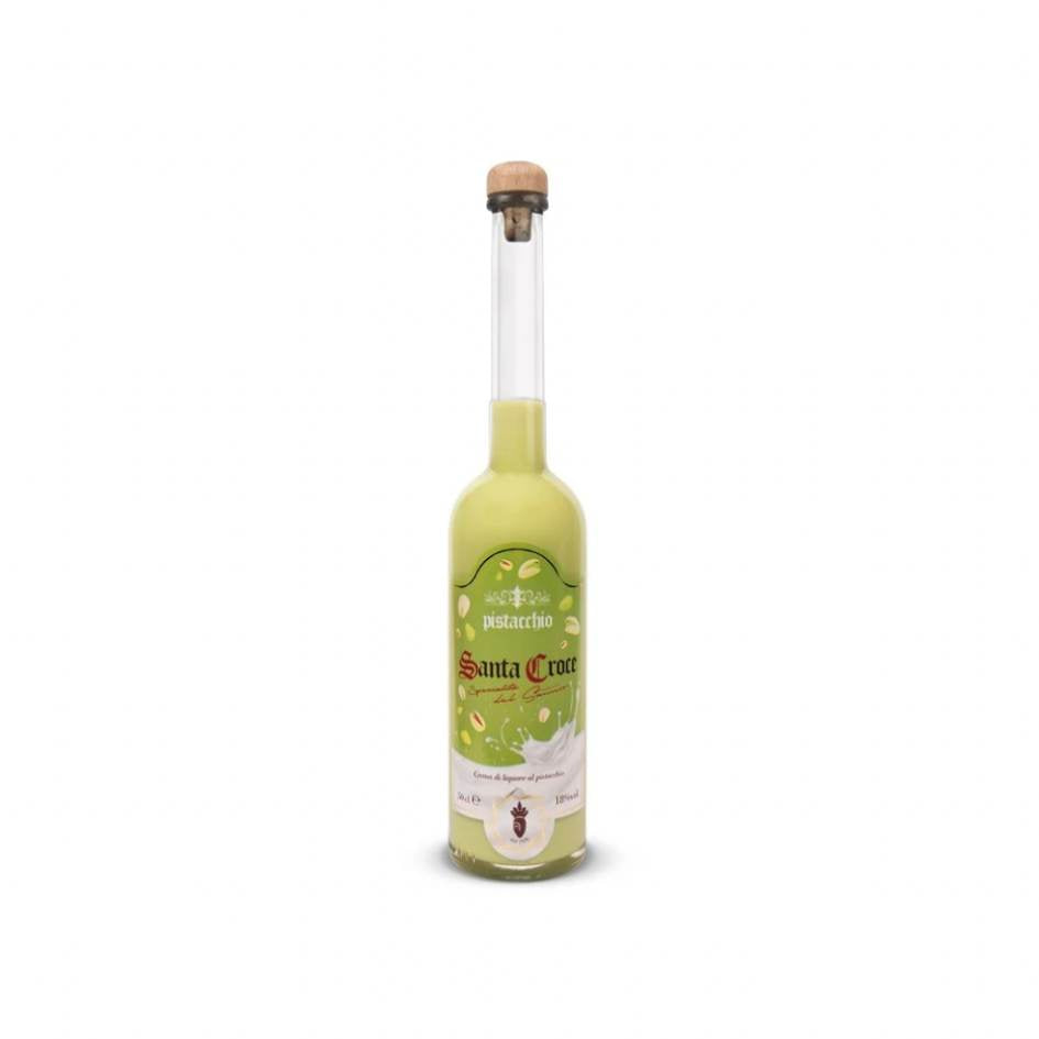 Miniatura Crema di Pistacchio Santa Croce, liquore artigianale campano in bottiglia da 100 ml