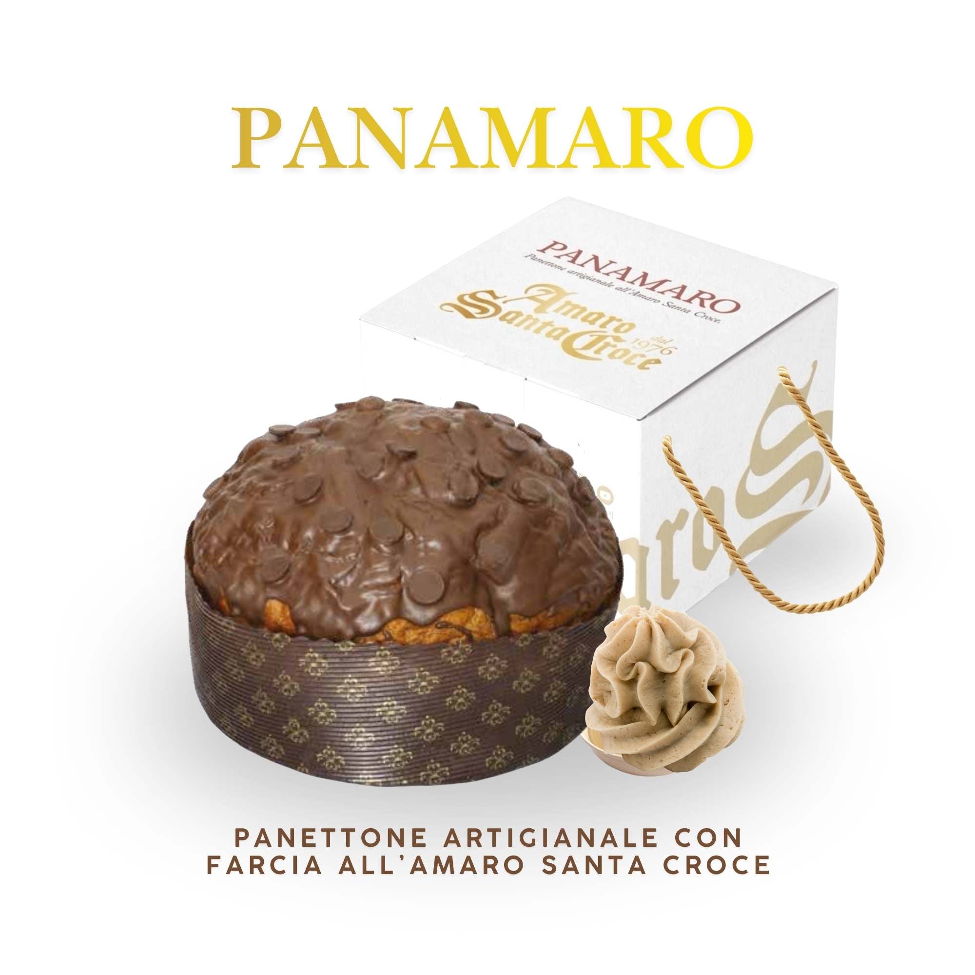 PANAMARO – Panettone Artigianale al Cacao con Crema all’Amaro Santa Croce