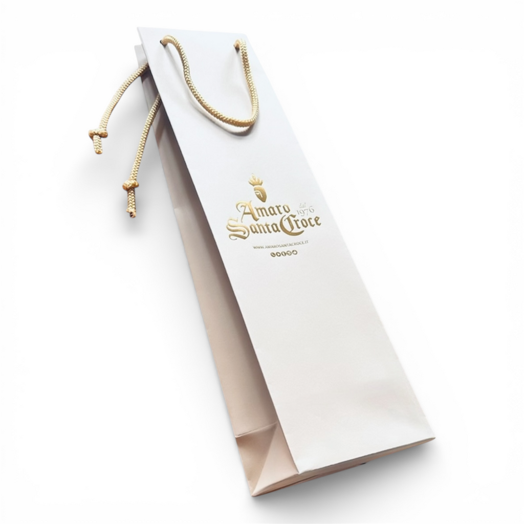 Busta Regalo Gold con manico in corda